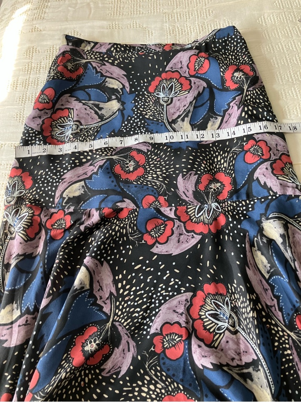 FREE PEOPLE Colorful Floral Maxi Skirt Size 2 (Like a 6) - Picture 8 of 13